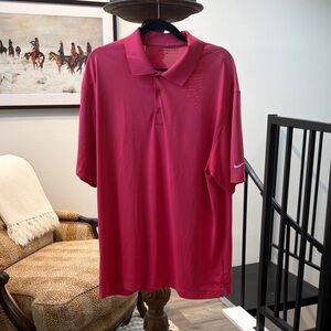 Nike Men's Vintage Pink Polo Shirt